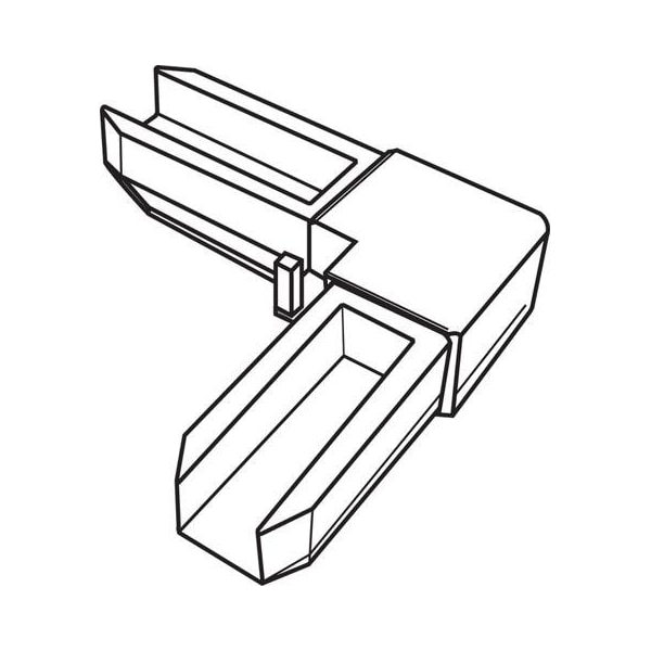 Strybuc Corner Key Plastic Gray 90M-436 - main